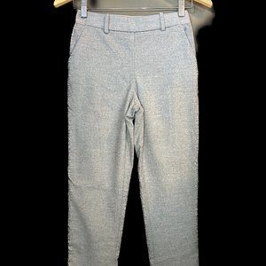 Grey Stretchy Straight Leg Dress Pants by H&M Size 2